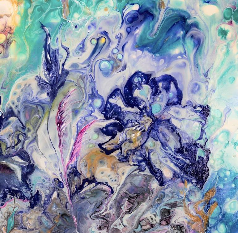 Original Abstract Expressionism Abstract Painting by Liliia Kaluzhyna