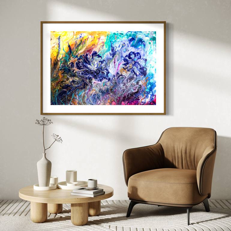 Original Abstract Expressionism Abstract Painting by Liliia Kaluzhyna