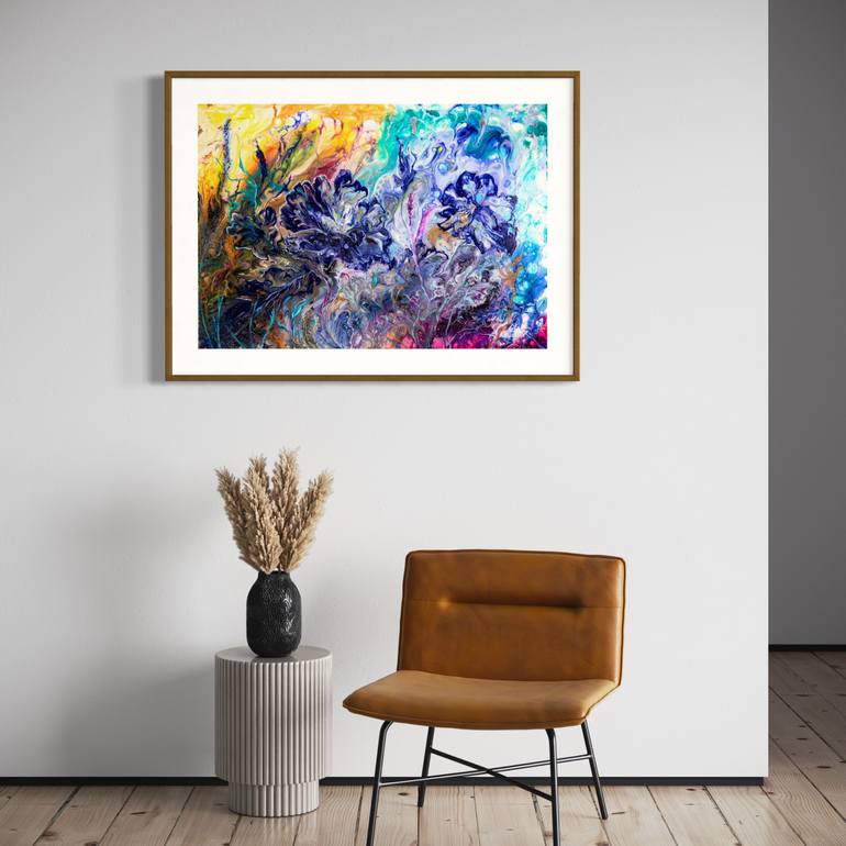 Original Abstract Expressionism Abstract Painting by Liliia Kaluzhyna