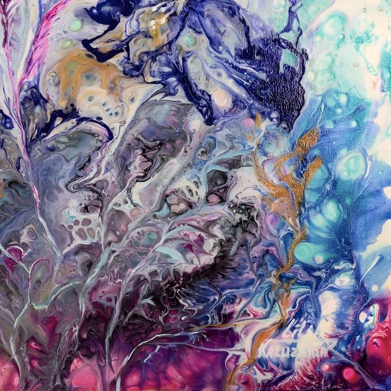 Original Abstract Expressionism Abstract Painting by Liliia Kaluzhyna