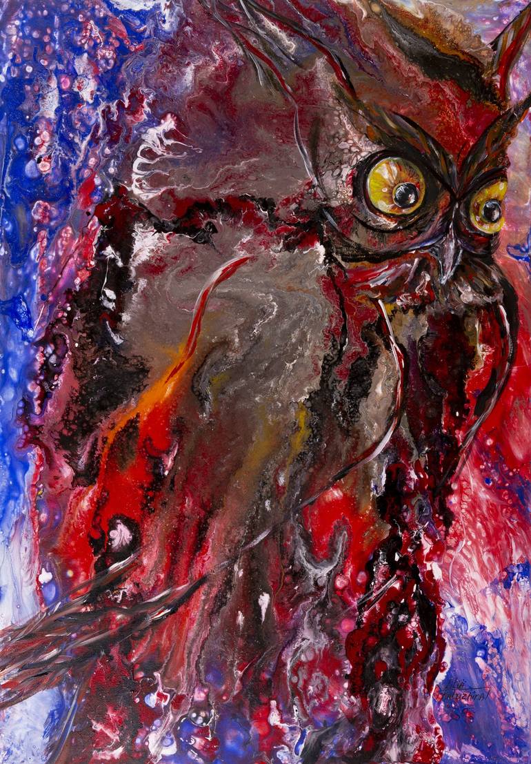 Print of Abstract Animal Paintings by Liliia Kaluzhyna