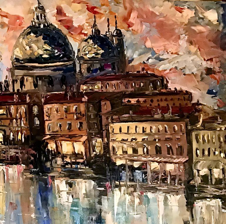 Original Impressionism Landscape Painting by Liliia Kaluzhyna