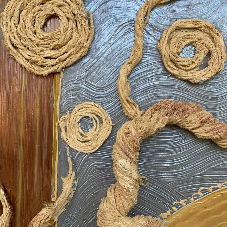 Original Art Nouveau Botanic Mixed Media by Liliia Kaluzhyna