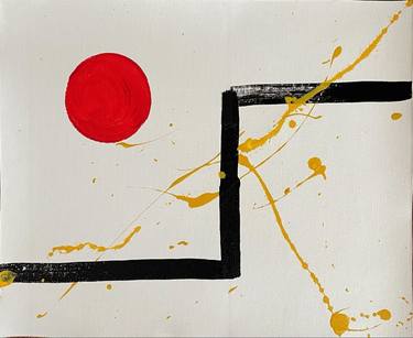 Original Minimalism Abstract Printmaking by Liliia Kaluzhyna