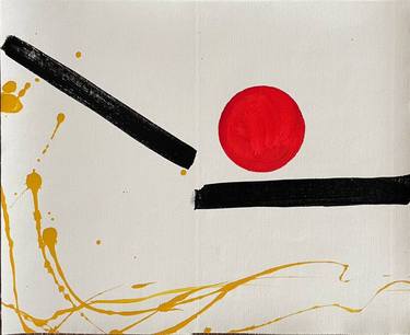 Original Minimalism Abstract Printmaking by Liliia Kaluzhyna
