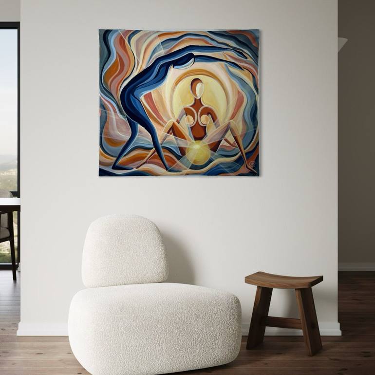 Original Abstract Expressionism Abstract Painting by Liliia Kaluzhyna
