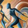 Close-up – acrylic symbolic painting