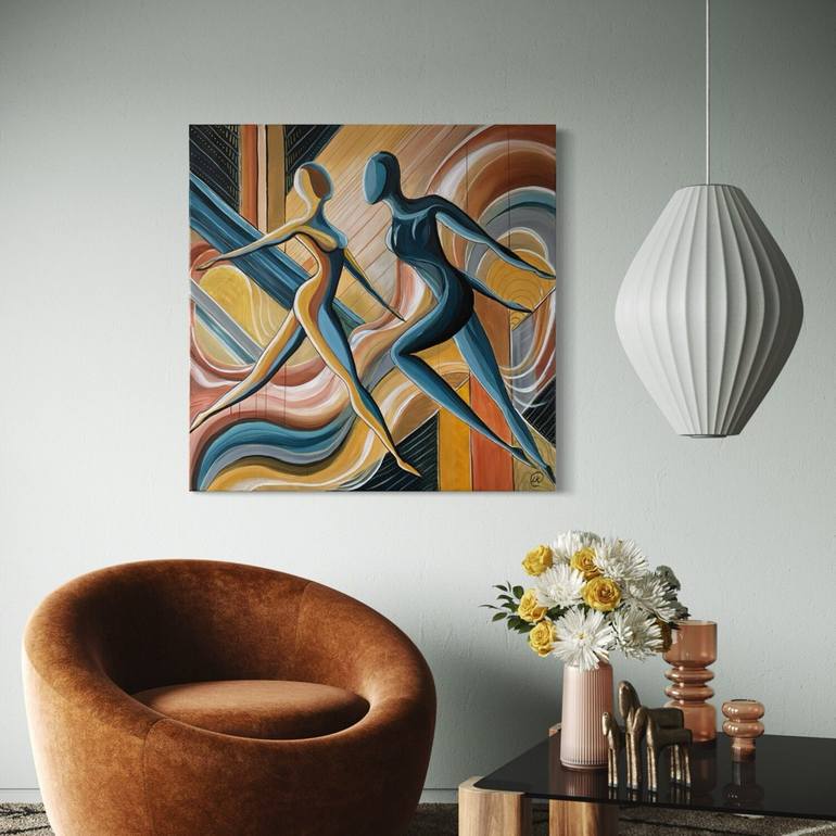 Original Abstract Expressionism Abstract Painting by Liliia Kaluzhyna