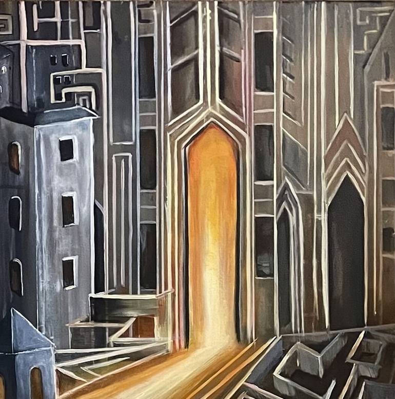 Original Figurative Abstract Painting by Liliia Kaluzhyna