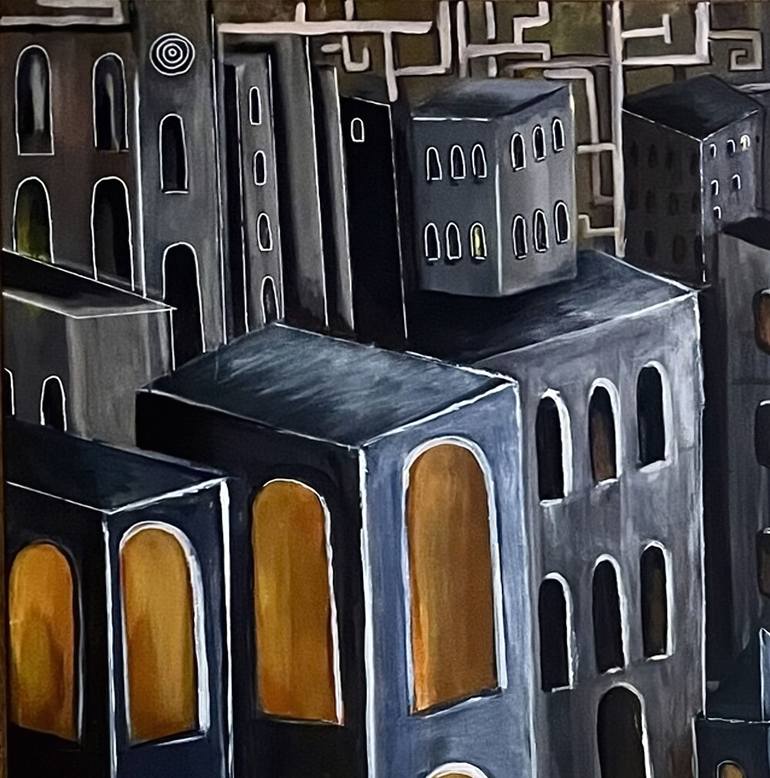 Original Figurative Abstract Painting by Liliia Kaluzhyna