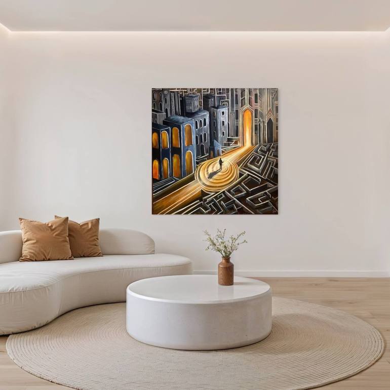 Original Figurative Abstract Painting by Liliia Kaluzhyna
