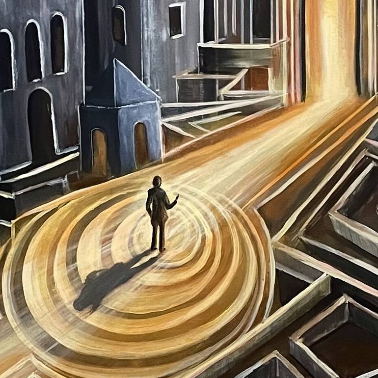 Original Figurative Abstract Painting by Liliia Kaluzhyna