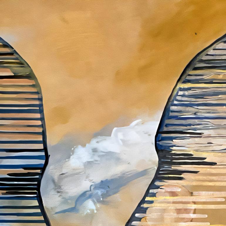 Original Futurism Abstract Painting by Liliia Kaluzhyna