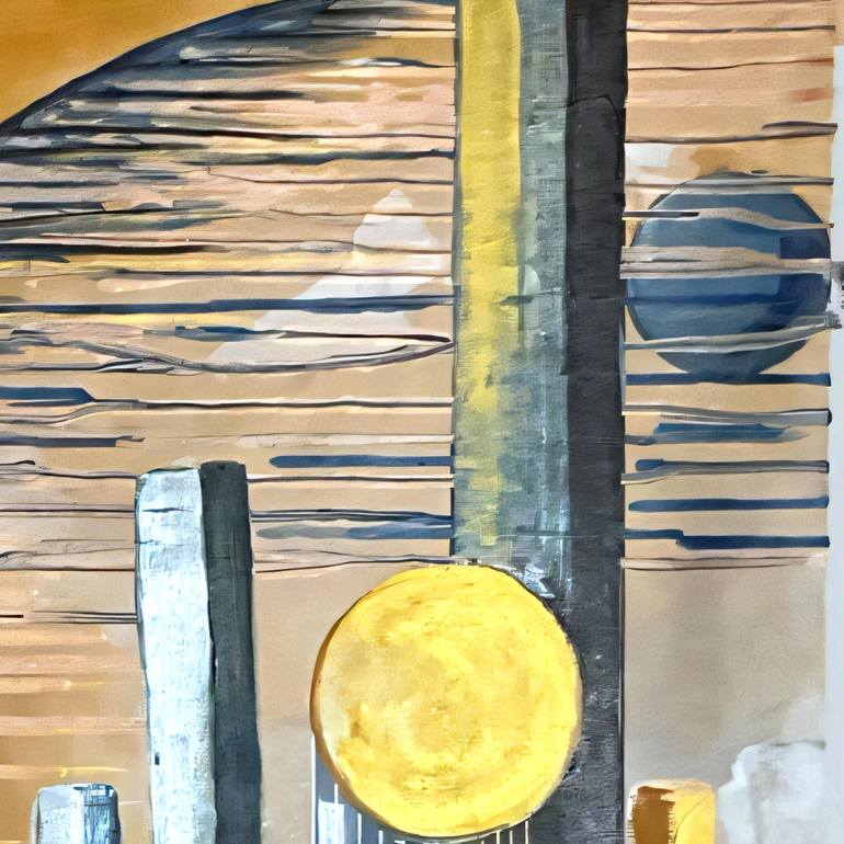 Original Futurism Abstract Painting by Liliia Kaluzhyna