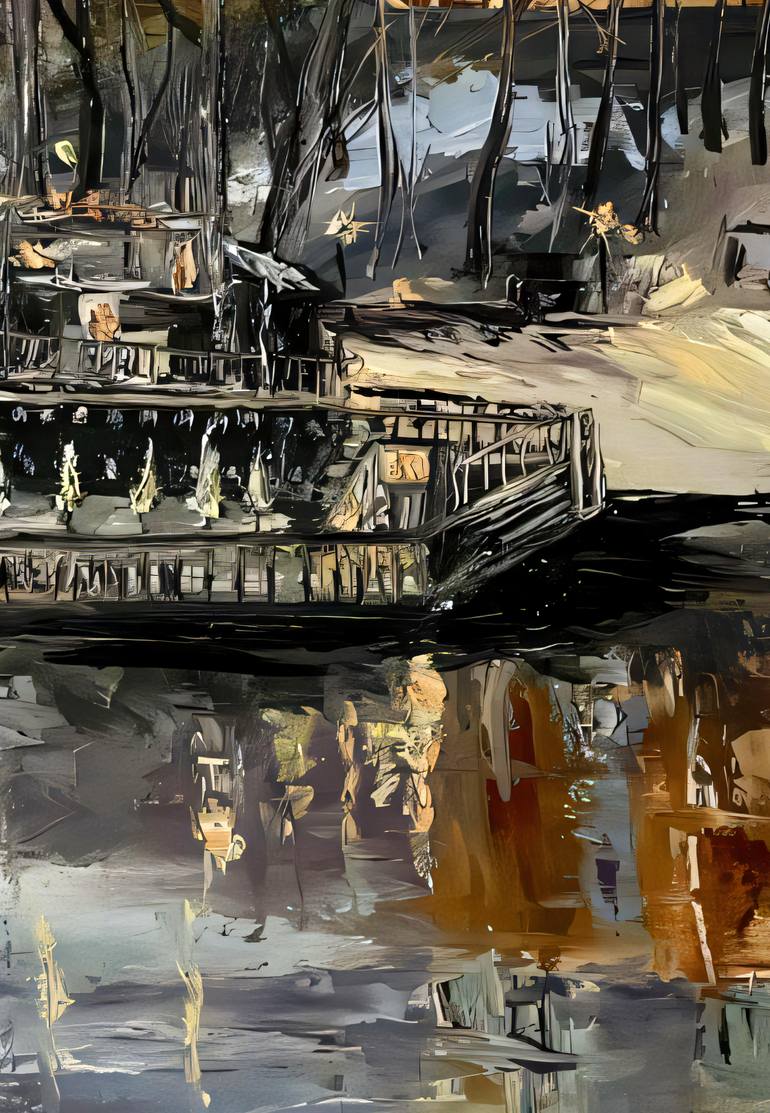 Original Realism Architecture Painting by Liliia Kaluzhyna