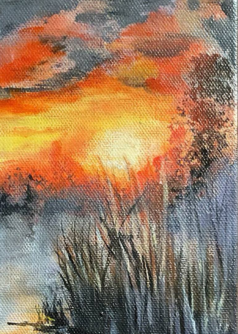 Original Contemporary Landscape Painting by Liliia Kaluzhyna