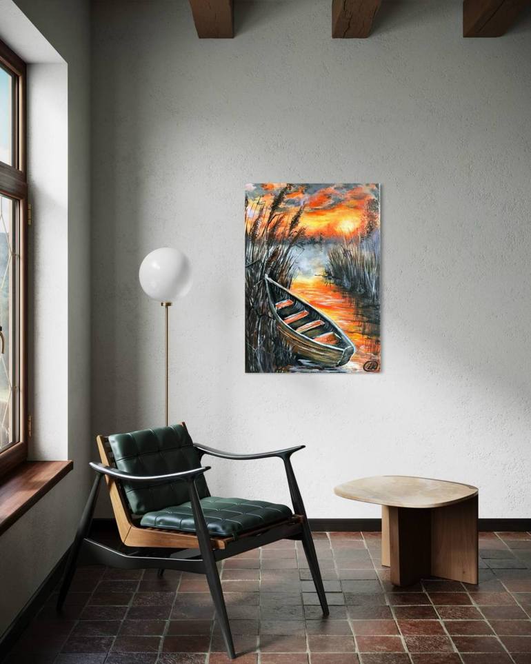 Original Contemporary Landscape Painting by Liliia Kaluzhyna