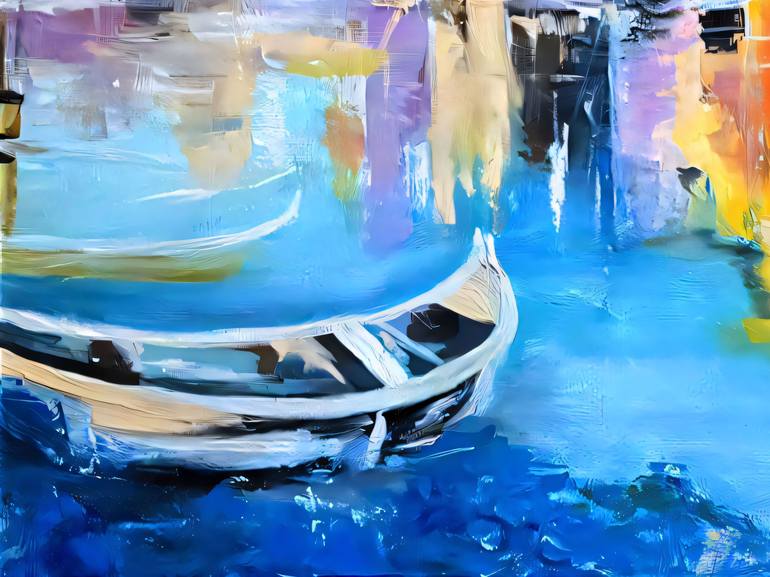 Original Abstract Expressionism Abstract Painting by Liliia Kaluzhyna