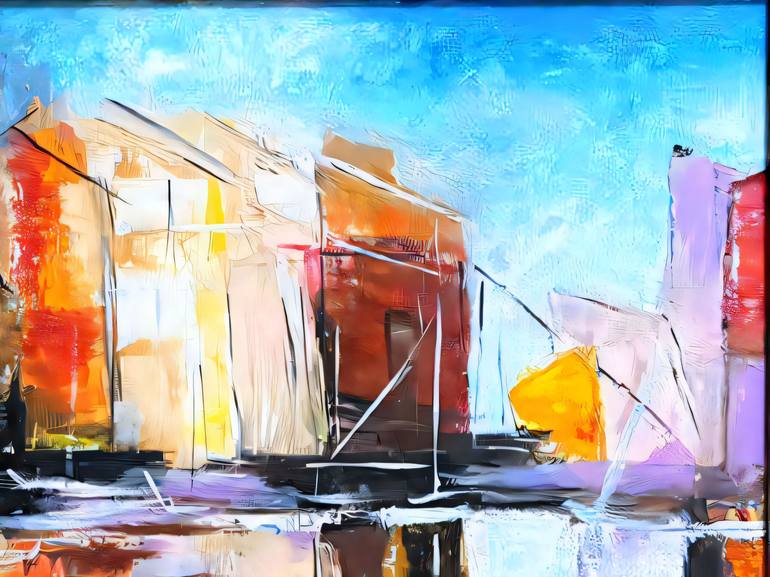 Original Abstract Expressionism Abstract Painting by Liliia Kaluzhyna