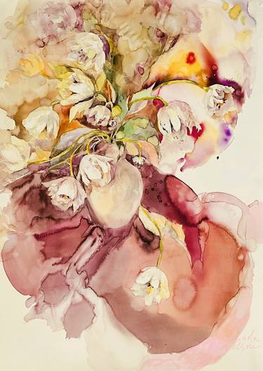 Original Conceptual Floral Drawings by Nelinda Nelson