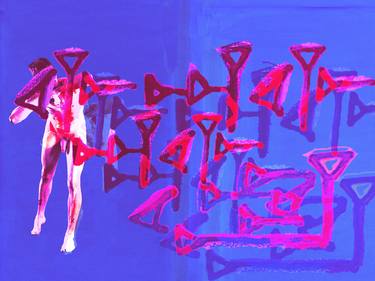 Original Modernism Language Mixed Media by Peter Constantine