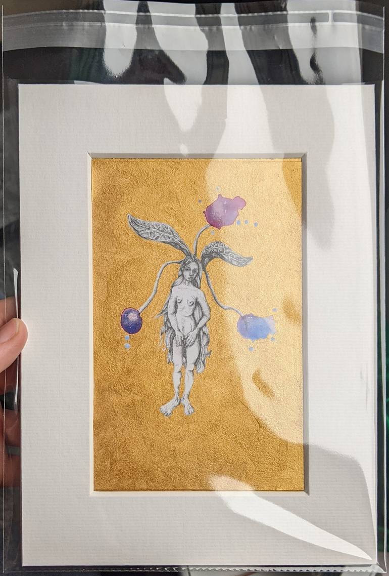 Original Folk Classical Mythology Painting by Ruby Freeman