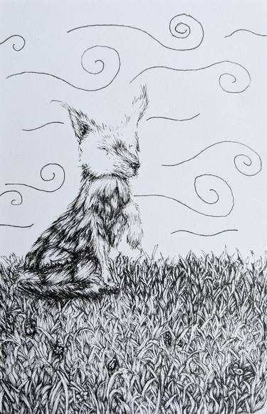Original Folk Animal Drawings by Ruby Freeman