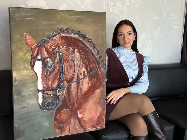 Original Graphics And Animation Horse Painting by Vera Kozlovskih