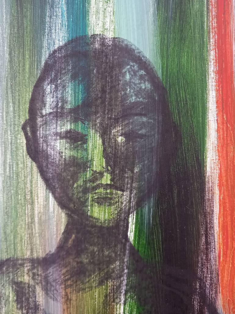 Original Abstract People Painting by Nicoletta Fradeani