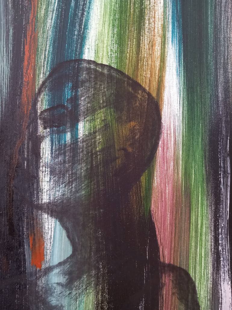 Original Abstract People Painting by Nicoletta Fradeani