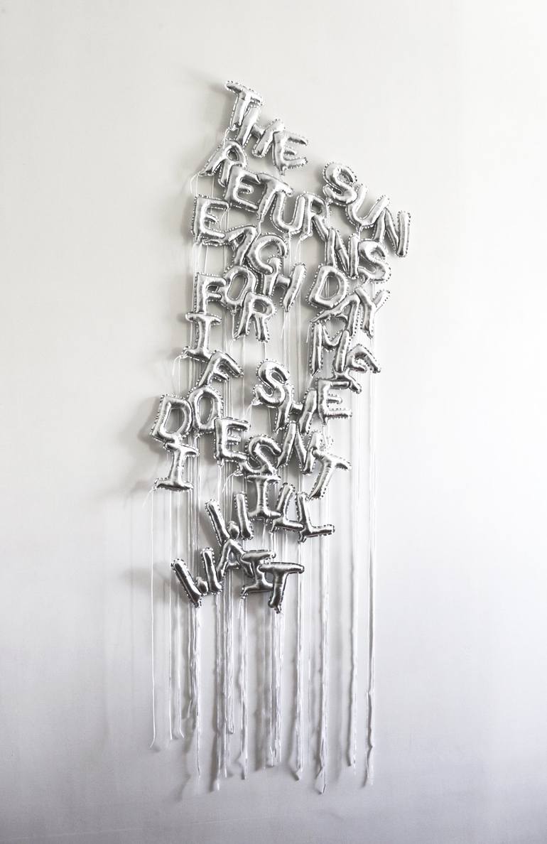 Original Contemporary Typography Sculpture by kelli kikcio