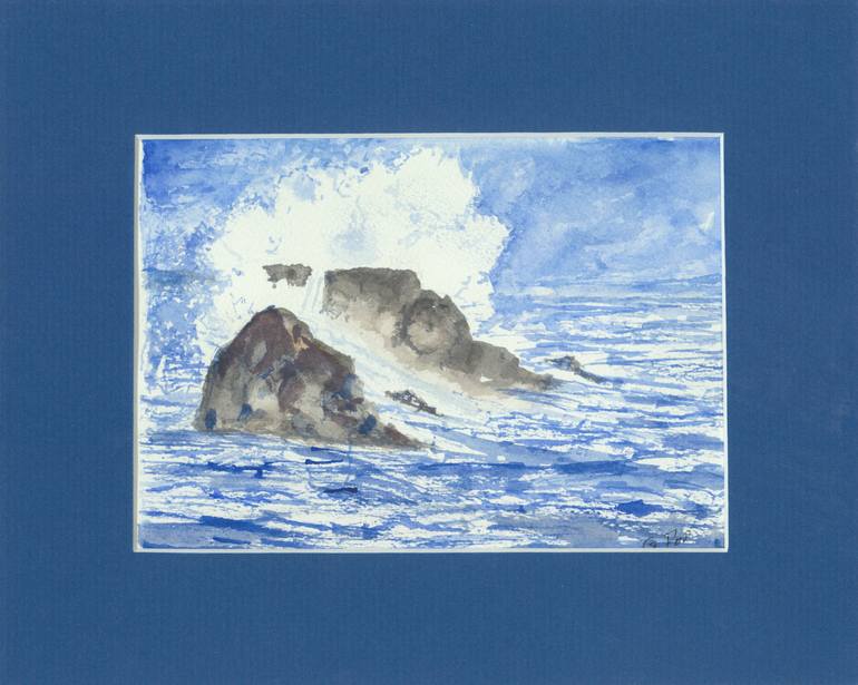 Original Impressionism Water Painting by Rod Callaghan