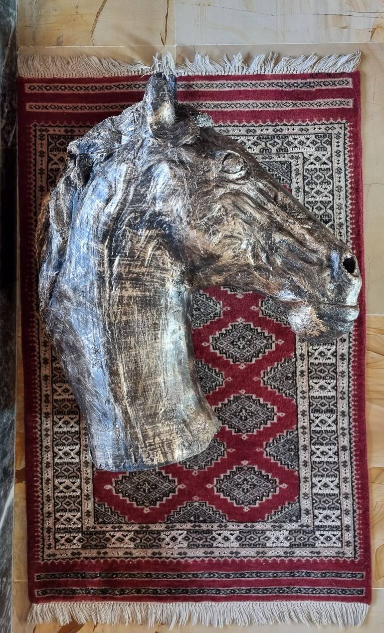 Original Realism Horse Sculpture by Zoha Qasim