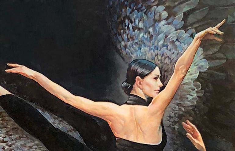 Original Classicism Performing Arts Painting by Tatiana Rezvaya