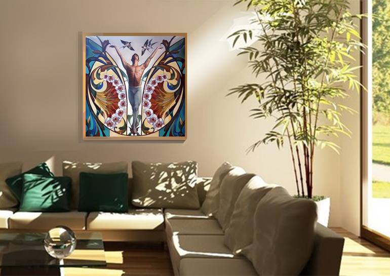 Original Figurative Men Painting by Tatiana Rezvaya