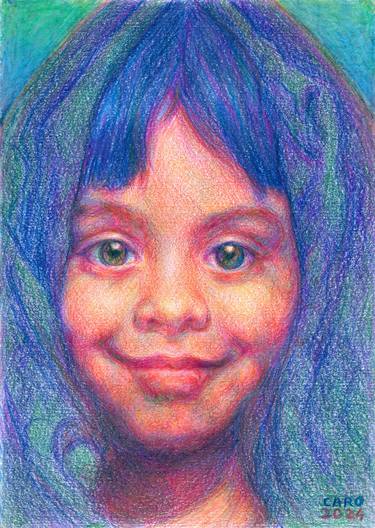 Original Realism Children Drawings by CARO ARTWORKS