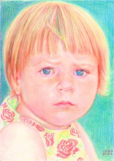 Original Realism Children Drawings by CARO ARTWORKS