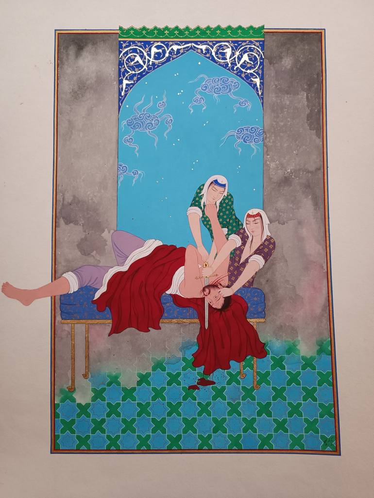Original Women Painting by Aynaz Najafi