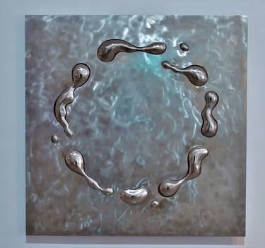 Original Abstract Water Sculpture by NOBUYA YAMAGUCHI