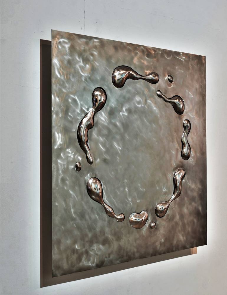 Original Abstract Water Sculpture by Nobuya Yamaguchi