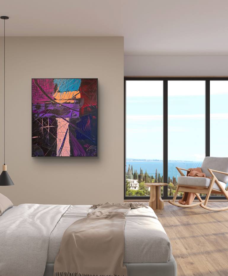 Original Abstract Expressionism Abstract Painting by Mike Grahn