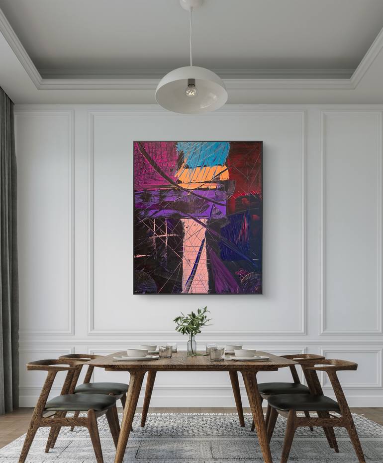 Original Abstract Expressionism Abstract Painting by Mike Grahn