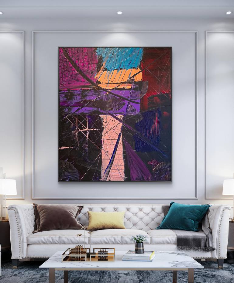 Original Abstract Expressionism Abstract Painting by Mike Grahn