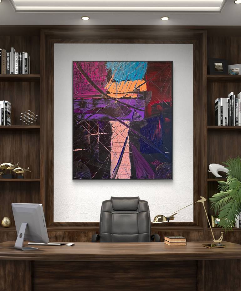 Original Abstract Expressionism Abstract Painting by Mike Grahn