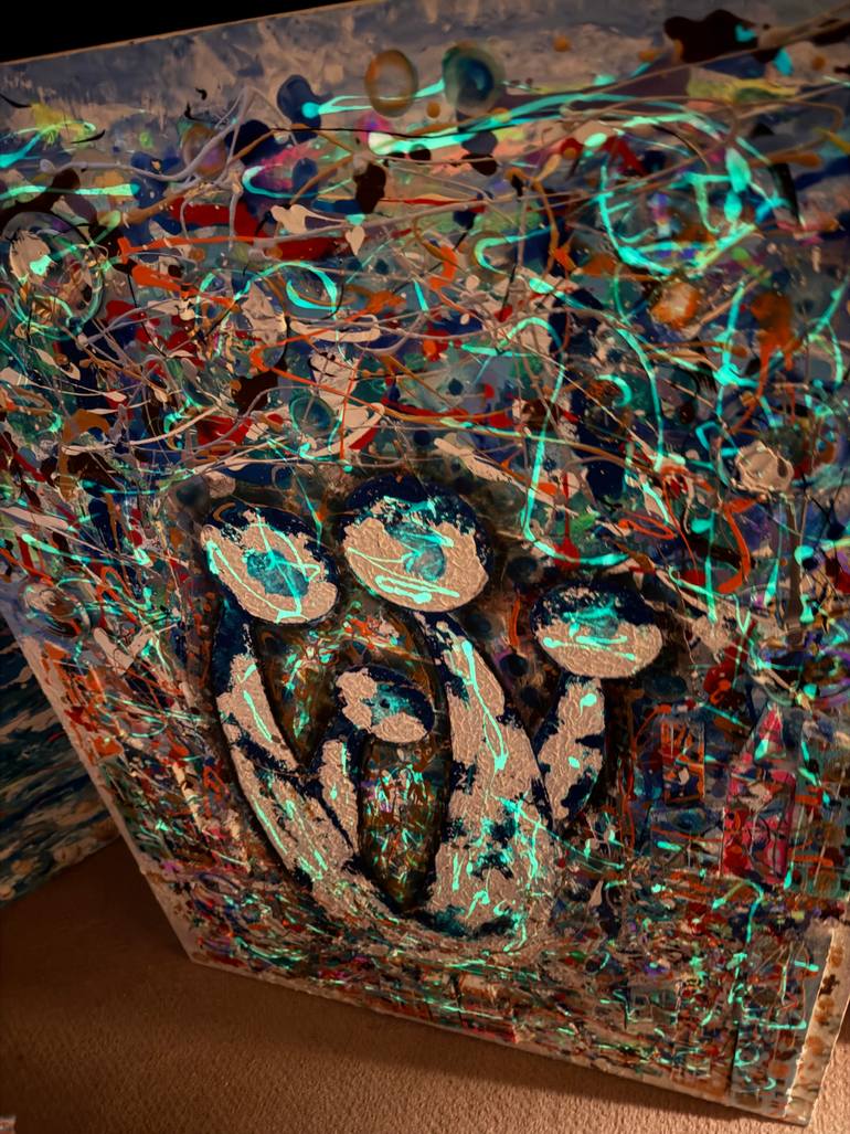 Original Abstract Expressionism Abstract Painting by Sabri Said