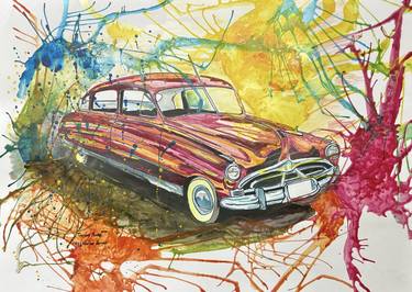 Original Abstract Car Paintings by Neroli Nyon