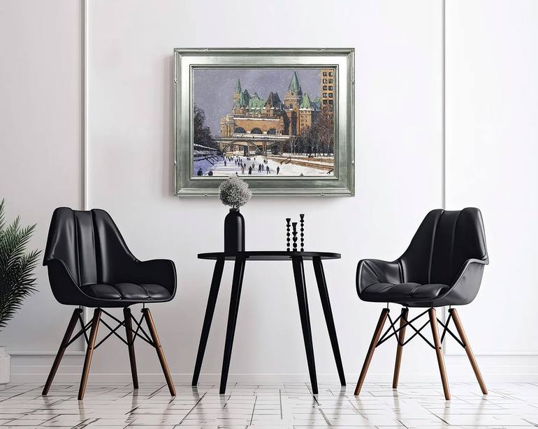 Original Realism Cities Painting by Clayt Lennox