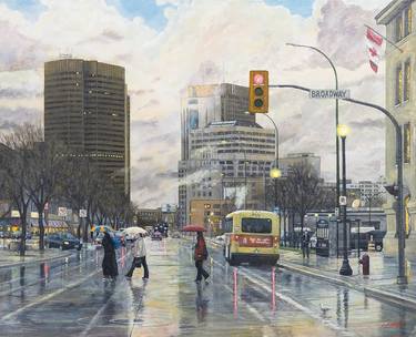 Original Realism Cities Paintings by Clayt Lennox