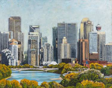Original Realism Cities Paintings by Clayt Lennox