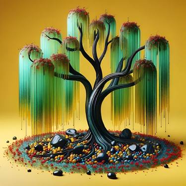 Print of Conceptual Botanic Digital by Alberto Capitani